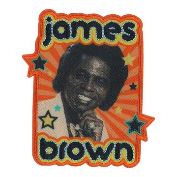 James Brown Iron-On Patch Stars Photo