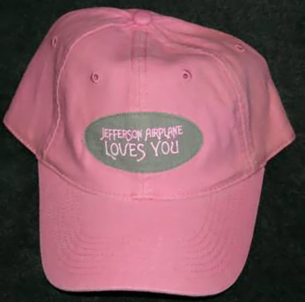 Jefferson Airplane Baseball Cap Hat Loves You Pink One Size
