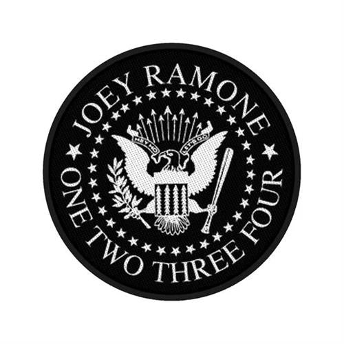 Joey Ramone Sew On Patch Round Eagle Seal Logo