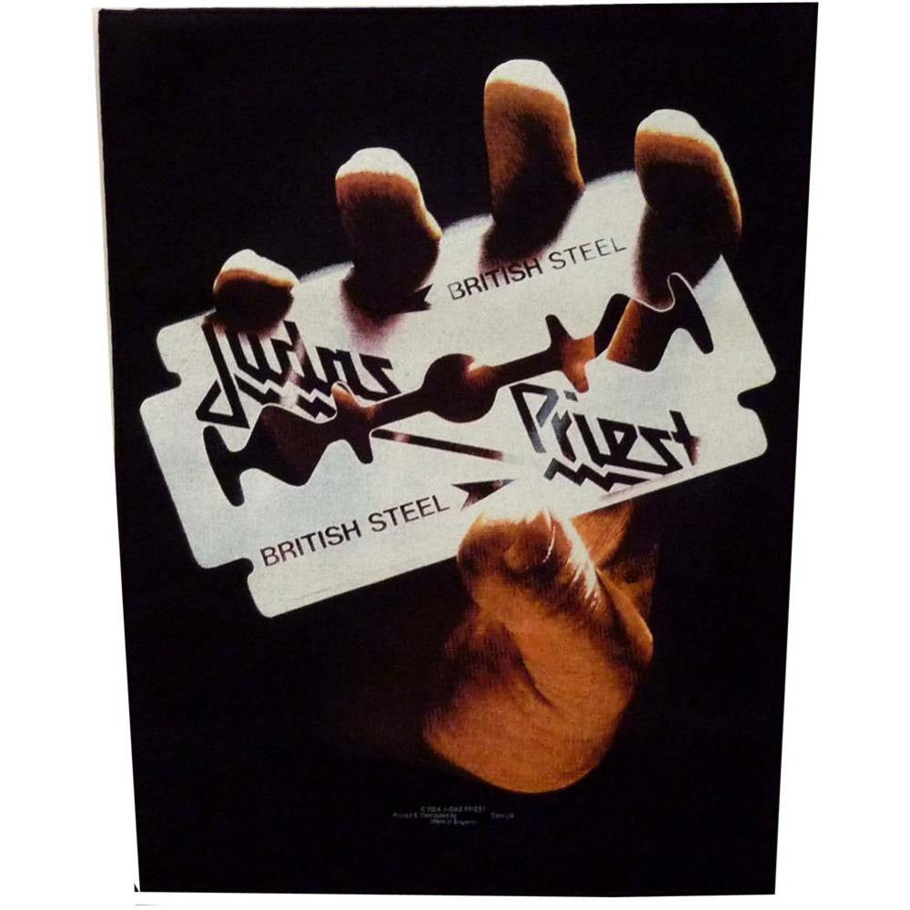 Judas Priest Sew On Canvas Back Patch British Steel Logo