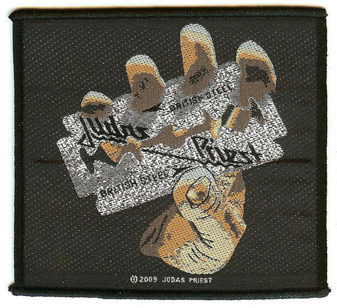 Judas Priest Sew On Patch British Steel Logo