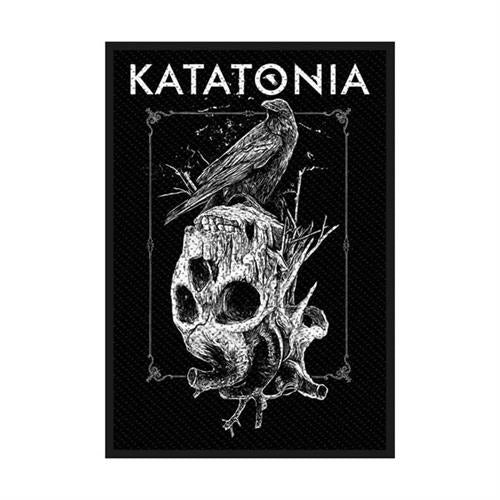 Katatonia Sew On Patch Crow Skull Logo