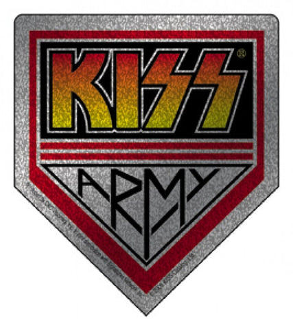 Kiss Army Vinyl Sticker Glitter Logo