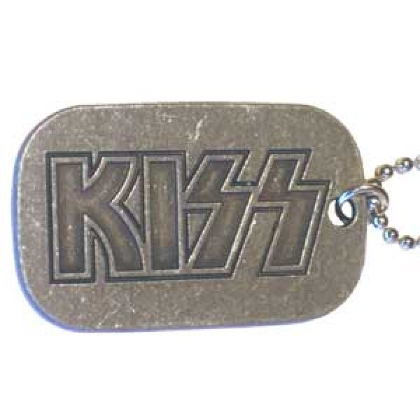 Kiss Dog Tags Letters Logo