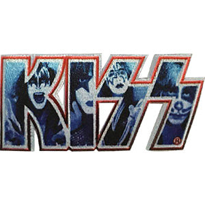 Kiss Iron-On Patch Faces Letters Logo
