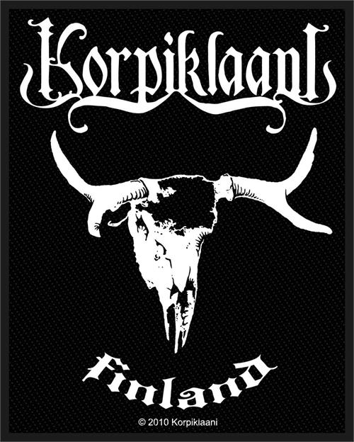 Korpiklaani Sew On Patch Finland Skull Logo