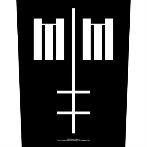 Marilyn Manson Sew On Canvas Back Patch Inverted Cross