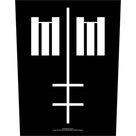 Marilyn Manson Sew On Canvas Back Patch Inverted Cross