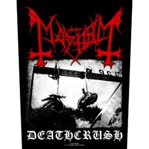 Mayhem Sew On Canvas Back Patch Deathcrush