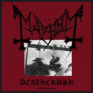 Mayhem Sew On Patch Deathcrush Logo