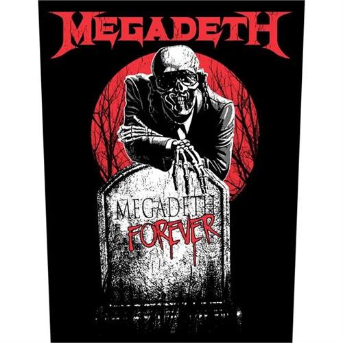 Megadeth Sew On Canvas Back Patch Forever Tombstone