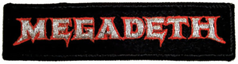 Megadeth Iron-On Patch Rectangle Letters Logo
