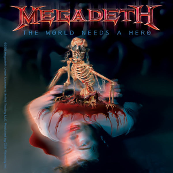 Megadeth Vinyl Sticker The World Needs A Hero Logo