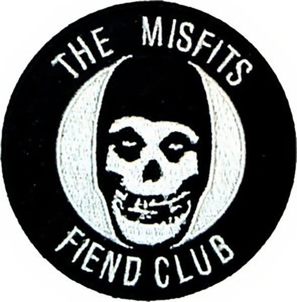 Misfits Iron-On Patch Round Fiend Club Skull 
