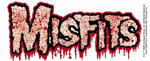 Misfits Vinyl Sticker Bloody Letters Logo