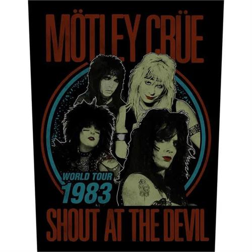 Motley Crue Sew On Canvas Back Patch Shout At The Devil 1983 Tour