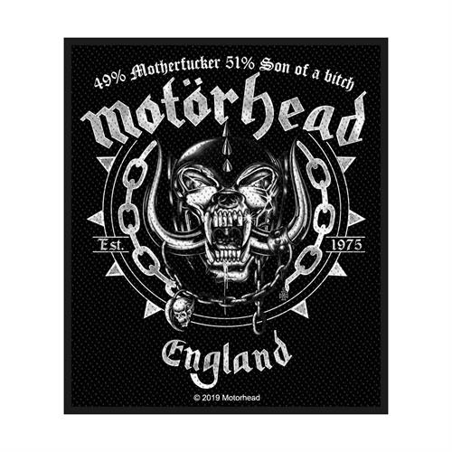 Motorhead Sew On Patch Ball And Chain England Logo