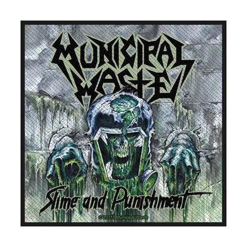 Municipal Waste Sew On Patch Slime And Punishment Logo