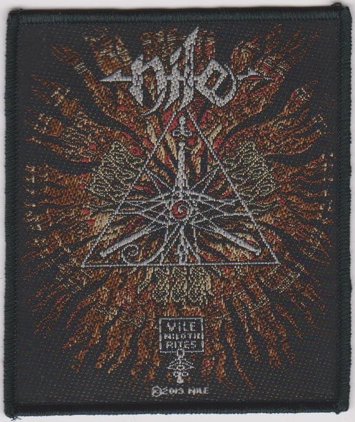 Nile Sew On Patch Vile Nilotic Rites Logo