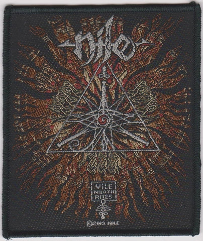 Nile Sew On Patch Vile Nilotic Rites Logo