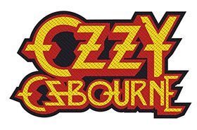 Ozzy Osbourne Sew On Patch Classic Letters Logo