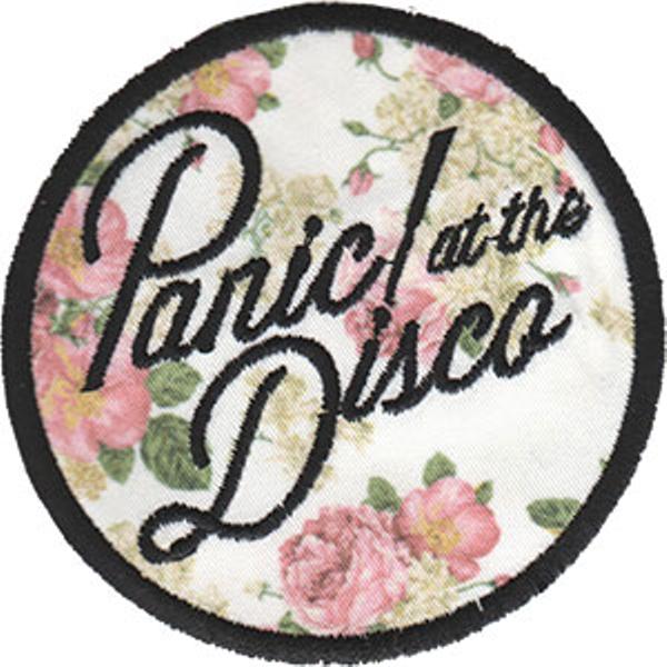 Panic At The Disco Iron-On Patch Round Floral Logo