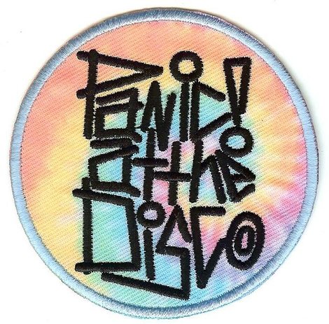 Panic At The Disco Iron-On Patch Round Swirl Logo