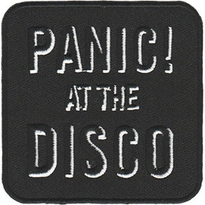 Panic At The Disco Iron-On Patch Stencil Letters Logo