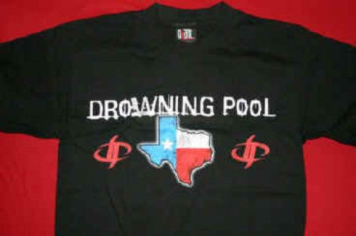 Drowning Pool T-Shirt Texas Redneck Evil Black Size Medium New