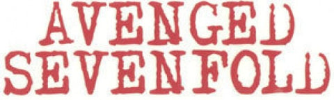 Avenged Sevenfold Vinyl Cut Sticker Red Letters Logo
