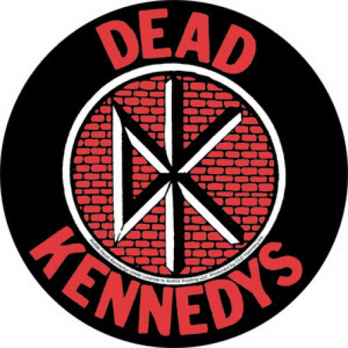 Dead Kennedys Vinyl Sticker Round DK Brick Logo