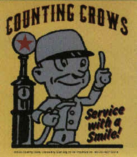 Counting Crows Vinyl Sticker Service With A Smile 