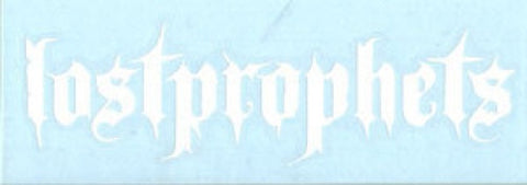 Lost Prophets Vinyl Cut Sticker White Letters Logo