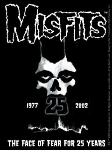 Misfits Vinyl Sticker 25 Years Skull Logo 