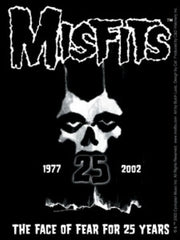 トップス Misfits The Face Of Fear For 25 Years 2002'y MISFITS/THE FACE OF FEAR FOR 25 YEARS T-