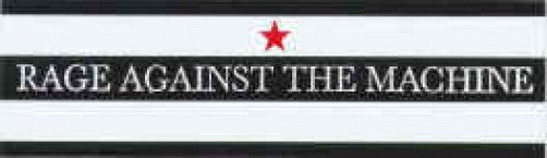 Rage Against The Machine Vinyl Sticker Star Stripes Logo