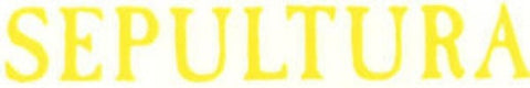 Sepultura Vinyl Cut Sticker Yellow Letters Logo
