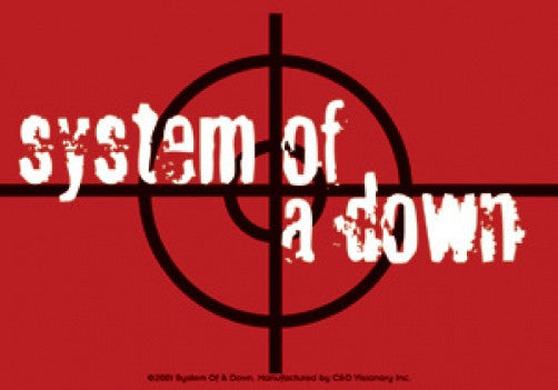 System Of A Down Vinyl Sticker Target Logo
