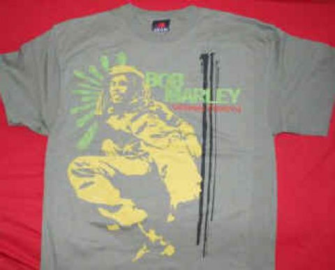 Bob Marley T-Shirt Rastaman Vibration Green Size XL