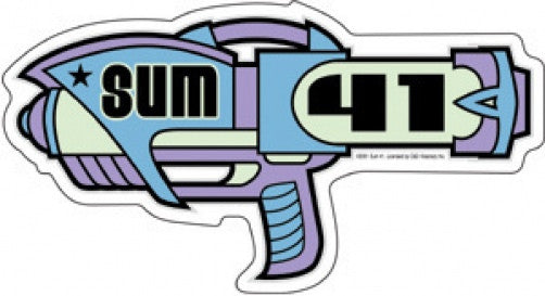 Sum 41 Vinyl Sticker Ray Gun Logo 