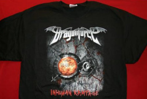Dragonforce T-Shirt Inhuman Rampage Black Size Small New