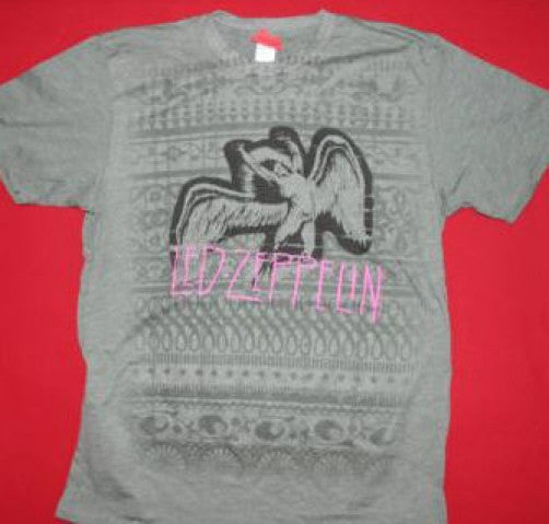 Led Zeppelin T-Shirt Swan Song Green Size Large New