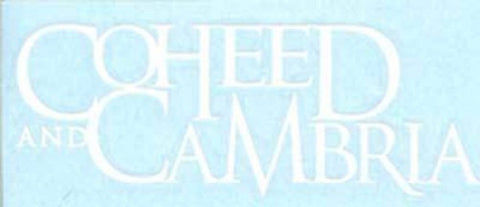 Coheed And Cambria Vinyl Cut Sticker White Letters Logo 