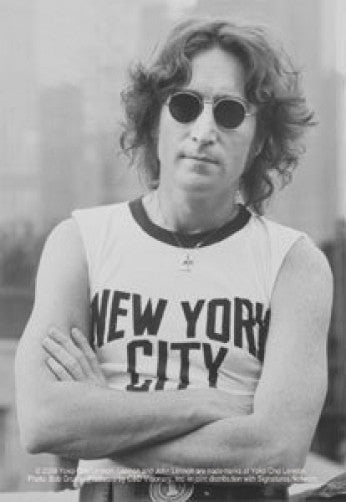 John Lennon Vinyl Sticker New York City Photo
