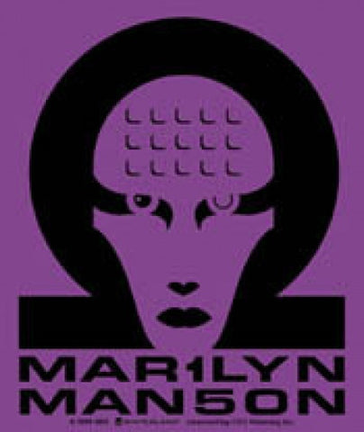 Marilyn Manson Vinyl Sticker Purple Head Logo