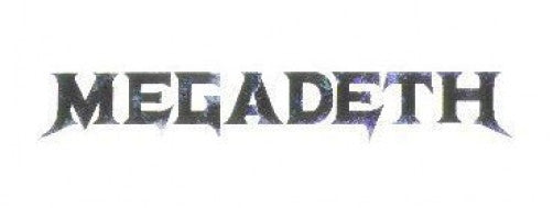 Megadeth Vinyl Sticker Black Letters Logo