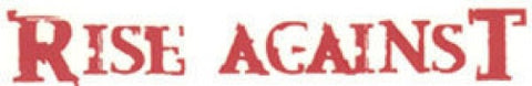 Rise Against Vinyl Cut Sticker Red Letters Logo