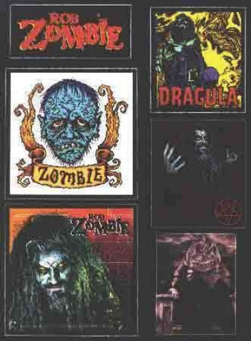 Rob Zombie Vinyl Sticker Set Six Stickers