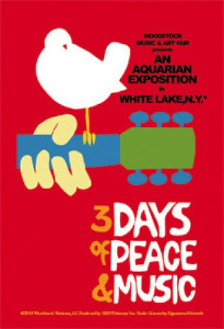 Woodstock Vinyl Sticker Dove Peace Music Logo