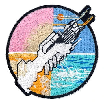 Pink Floyd Iron-On Patch Round Wish You Were Here